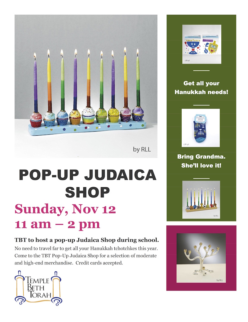 Pop Up Judaica Shop