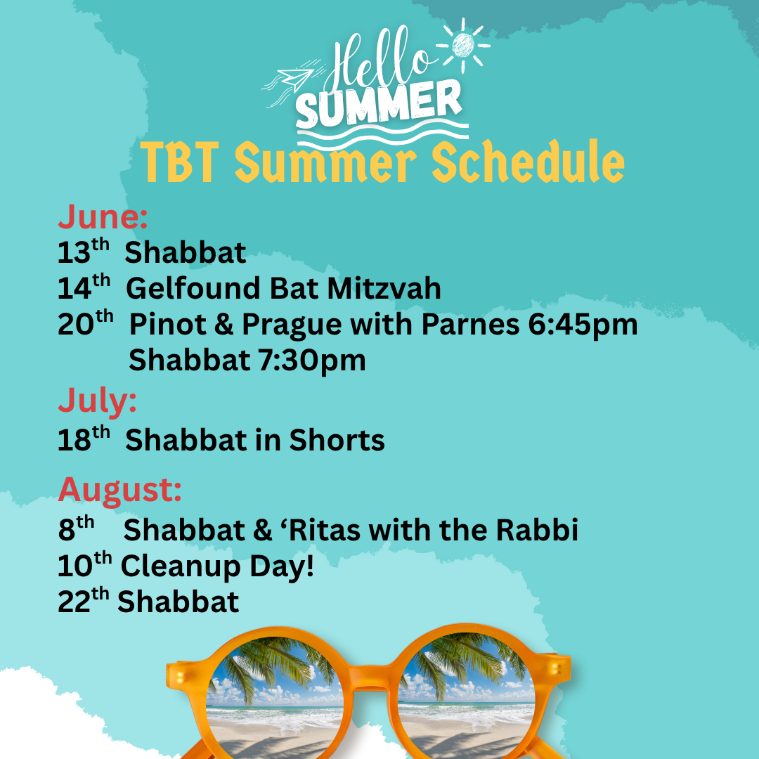 TBT Summer Schedule