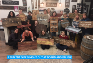 TBT Girls Night Out at Board and Brush